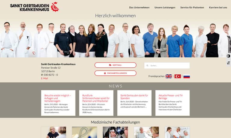 Homepage Sankt Gertrauden